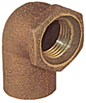 Mueller A61507NL Cast Copper 90-Degree Elbow, 1/2" FPT