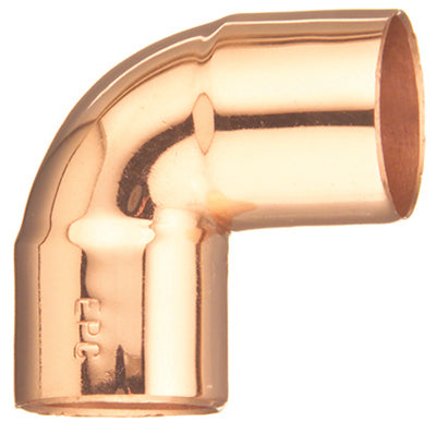 Mueller W61647 Streamline® Wrot Copper Short Radius Elbow, 90-Degree, 1"