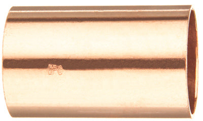 Mueller W61907 Streamline® Wrot Copper Coupling without Stop, 1-1/2"