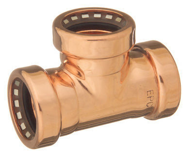 Mueller 652-004HC ProLine® Copper Push Fit Tee, 3/4"