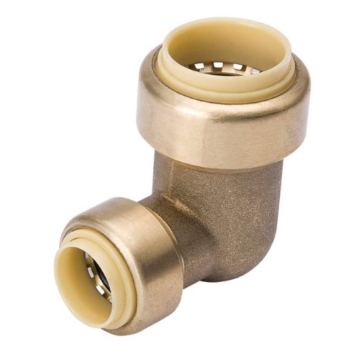 Mueller 631-043HC ProLine® Push-Fit Brass Reducing Elbow, 90-Degree, 3/4"x1/2"
