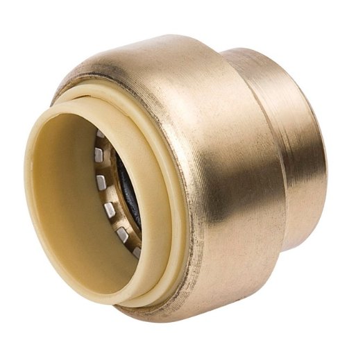 Mueller 633-003HC  ProLine® Push-Fit Brass Tube Cap, 1/2"
