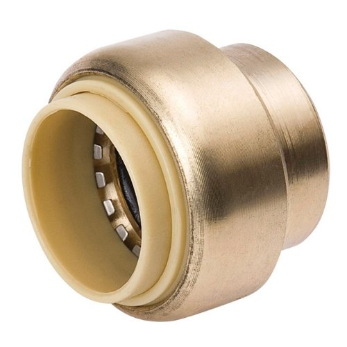 Mueller 633-004HC ProLine® Push-Fit Brass Tube Cap, 3/4"