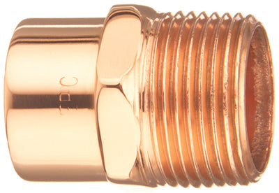 Mueller W61171 Streamline® Wrot Copper Male Adapter, 1-1/4"
