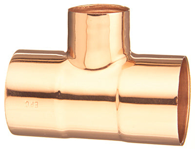 Mueller W64049 Streamline® Wrot Copper Reducing Tee, 1" x 1" x 3/4"