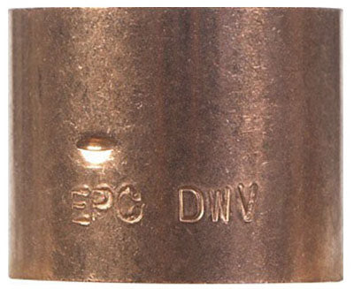 Mueller W67063 Streamline® Wrot Copper DWV Coupling, 1-1/2"