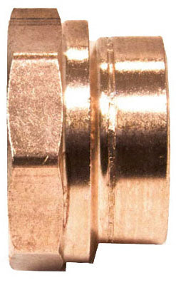 Mueller W67221 Streamline® Wrot Copper DWV Adapter, 1-1/2"