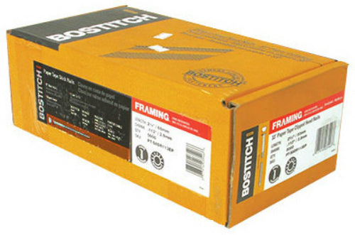 Bostitch PT-8DR113GFH2 Paper Tape Ring Galvanized Framing Nails, 2-3/8", 2000-Pk