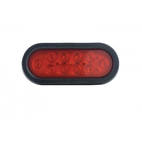 Uriah Products® UL420101 Oval LED Trailer Stop/Tail/Turn Light, 6-1/2", Red