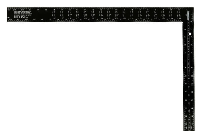 Johnson Level CS9 Professional Easy-Read Steel Framing Square, 16" x 24"