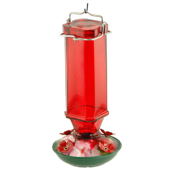 Audubon™ NA35241 Vintage Square Hummingbird Bird Feeder, 16 Oz, Ruby