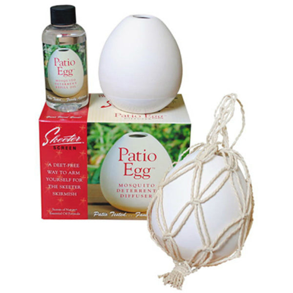 Scent Shop® 90600 Skeeter Screen™ Patio Egg™ Mosquito Deterrent Diffuser, 4 Oz
