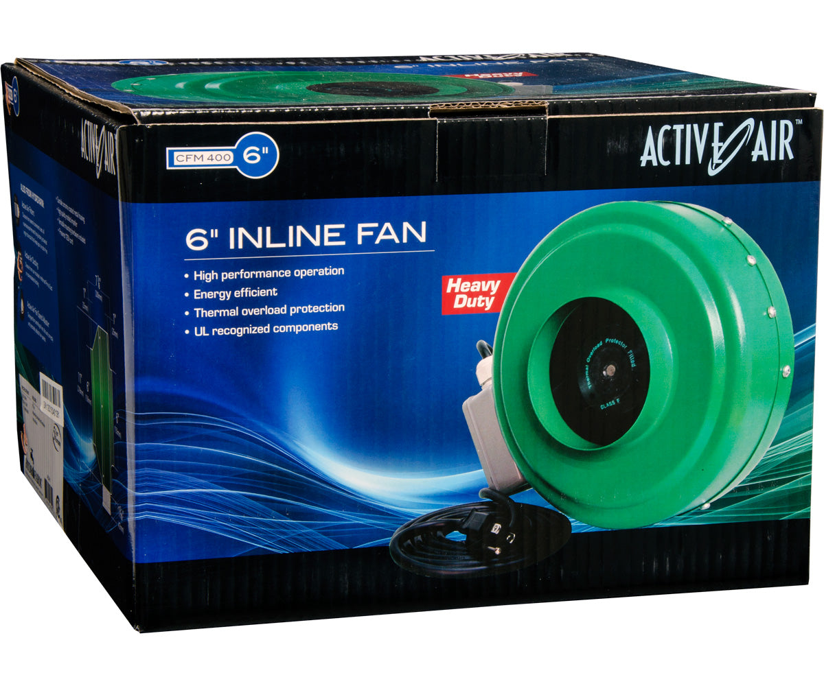 Active Air™ ACDF6 In-Line Duct Fan, 6", 400 CFM