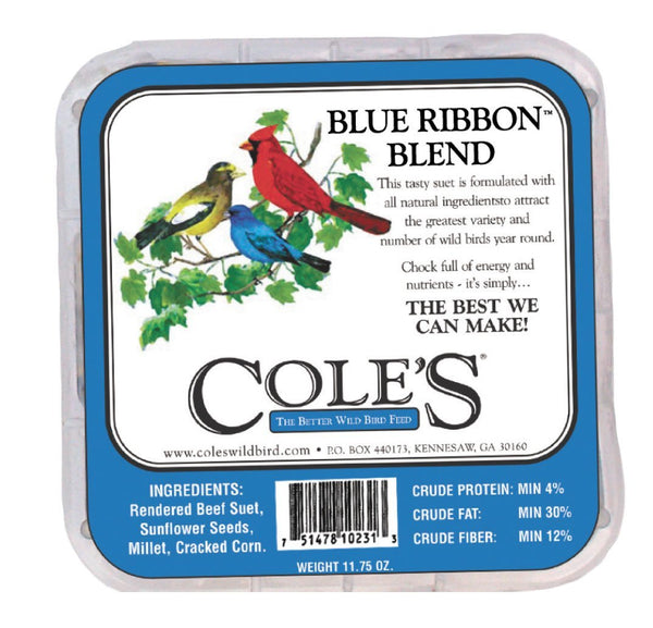 Cole's® BRSU Blue Ribbon Blend™ Suet Cake, 11.75 Oz