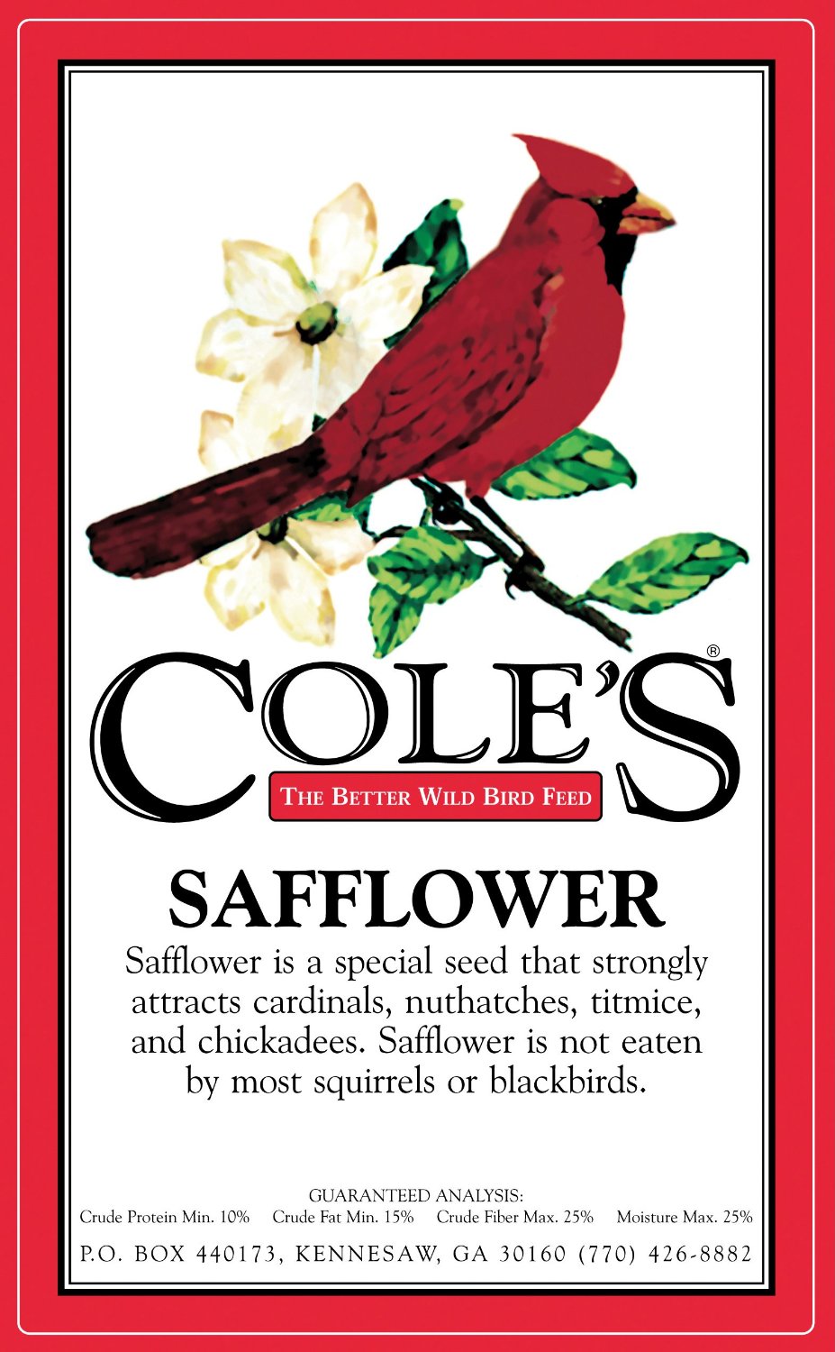 Cole's® SA05 Safflower Bird Food, 5 Lb