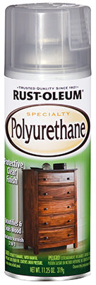 Rust-Oleum 7870830 Specialty Polyurethane Spray, 11.25 Oz, Gloss
