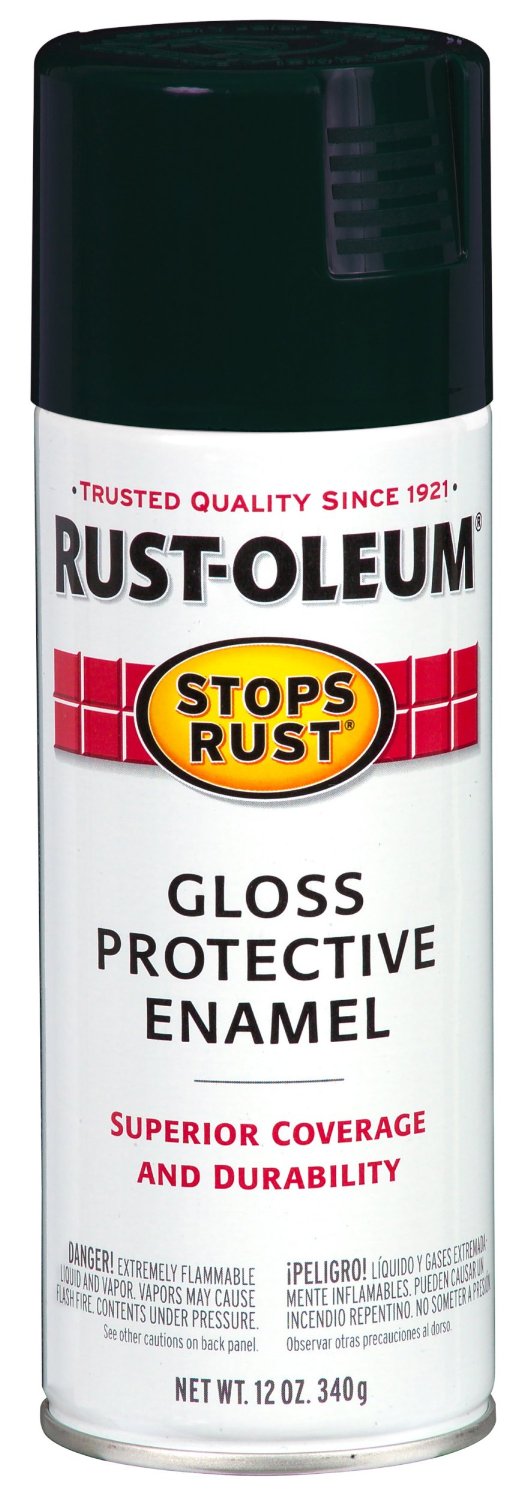 Rust-Oleum® 214086 Stops Rust® Protective Enamel Spray, 12 Oz, Gloss Charleston Green