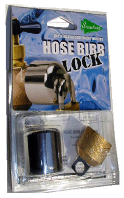 ConservCo® DSL-1 Hose Bibb Lock without Padlock, 3/4", Brass & Chrome