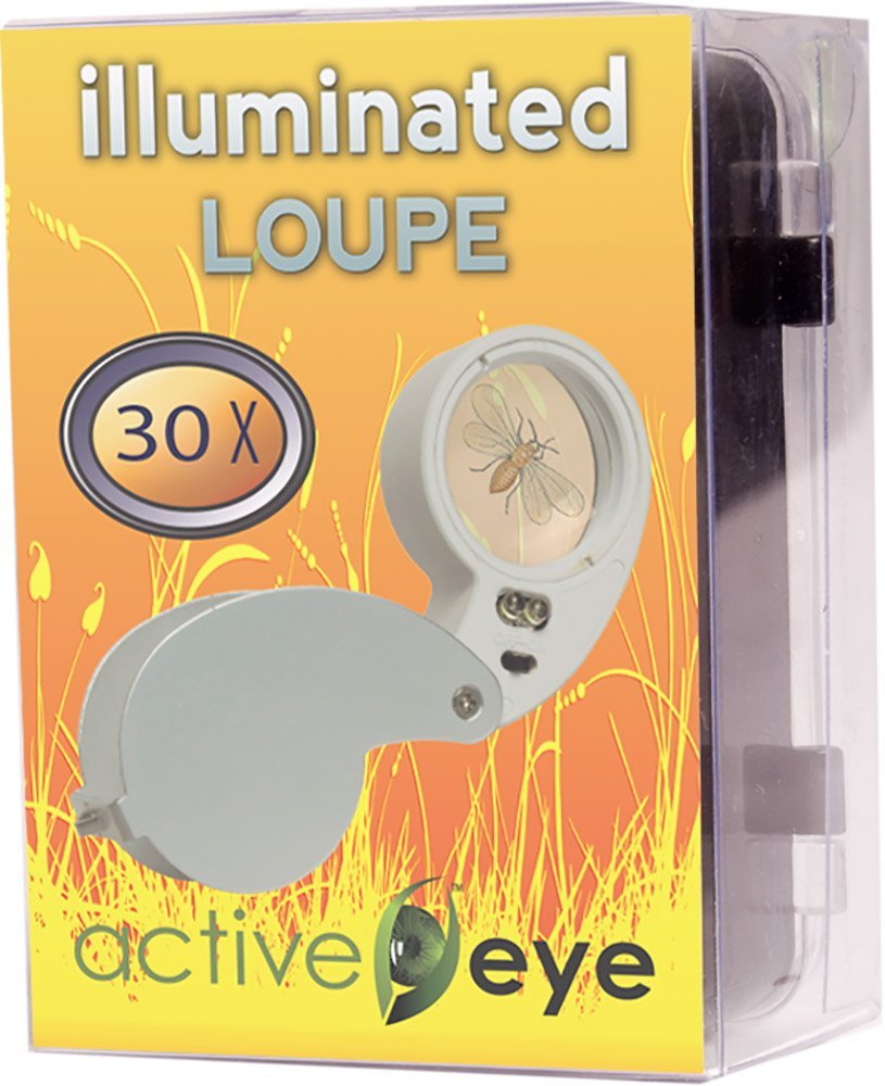 Active Eye™ AEM30 Illuminated Lighted Loupe, 30X Closer
