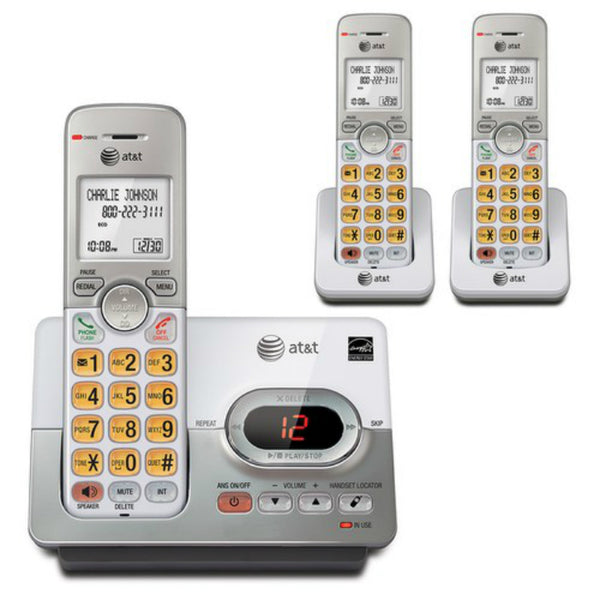 AT&T® EL52303 3-Handset Cordless Answering System with Caller Id/Call Waiting