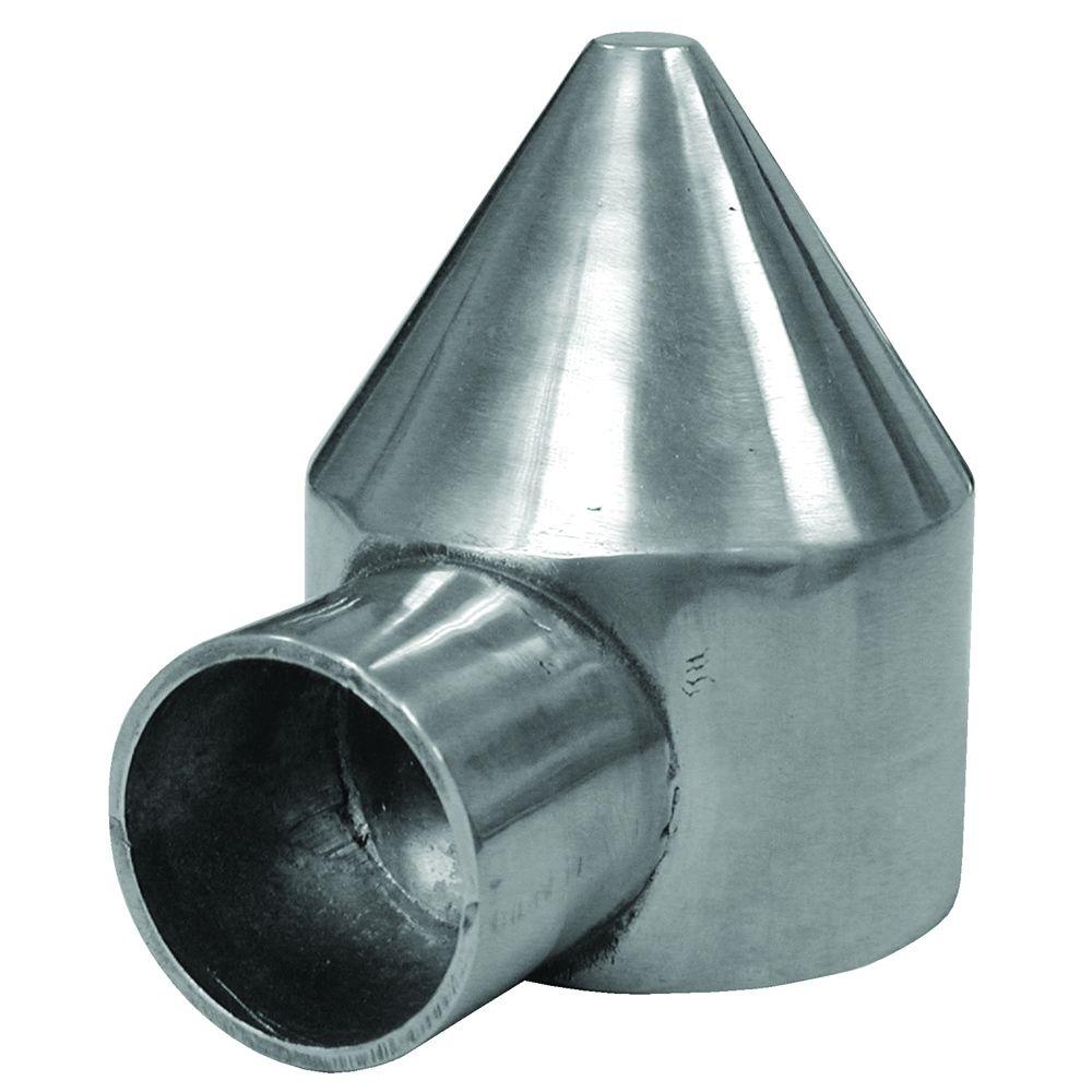 YardGard® 328568C Aluminum Chain Link Bullet Cap, 1-Way, 2-3/8"