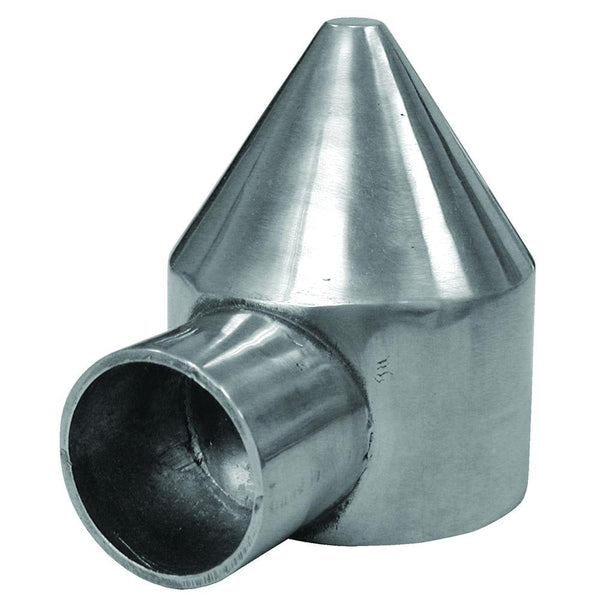 YardGard® 328568C Aluminum Chain Link Bullet Cap, 1-Way, 2-3/8"