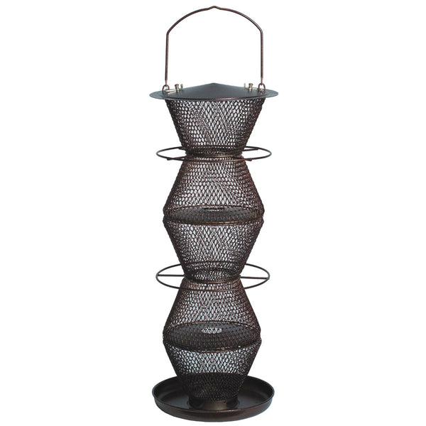 Perky-Pet® BZ500333 No/No® 5-Tier Wild Bird Feeder, 5 Lbs Seed Capacity, Bronze