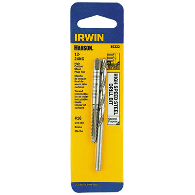 Irwin Tools 80222 Hanson® 12-24 NC Tap And #16 Drill Bit
