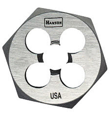 Irwin Tools 9429 Hanson® Hexagon Machine Screw Die, 5/16" - 24 NF, 1"