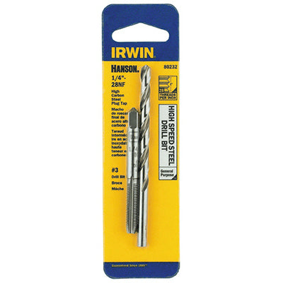 Irwin Tools 80232 Hanson® 1/4"-28 NF Tap And #3 Drill Bit