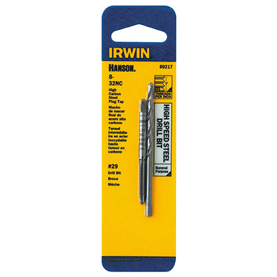 Irwin Tools 80217 Hanson® 8-32 NC Tap And #29 Drill Bit