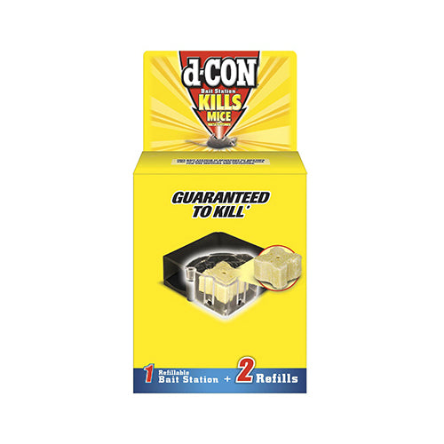 d-CON 1920089868 Refillable Mice Bait Station with 2 Refills
