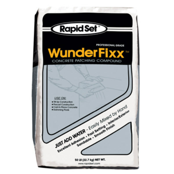 Rapid Set® 703010050 WunderFixx® Universal Concrete Patching Compound, 50 Lb