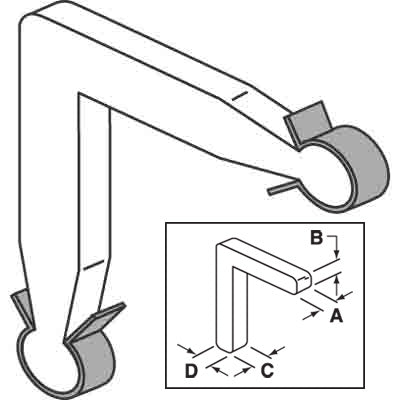 Prime Line PL-15052 Non-Handed Corner Keys with Spring Clips, 3/16"x3/16", 20-Pk