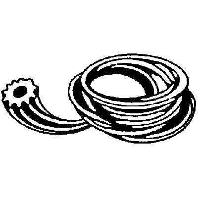 Prime Line® P-7529 Screen Retainer Spline, 25', Black