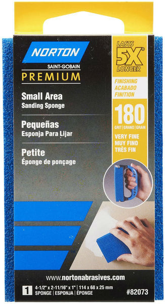 Norton® 07660782073 ProSand™ Permium Small Area Sanding Sponge, 5X, 180-Grit