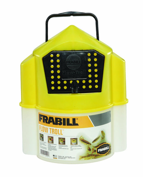 Frabill 4501 Flow Troll® Bait Container, 6 Qt Capacity