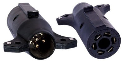 Uriah Products® UE726001 7-Way RV to 6-Way Round Trailer Light Adapter