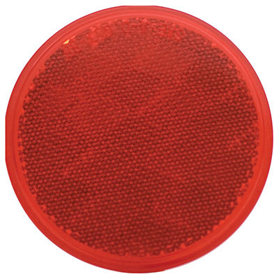 Uriah Products® UL475001 Round Stick-On Trailer Reflector, 3-3/16", Red