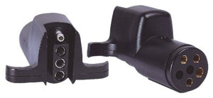 Uriah Products® UE624000 6-Way Round to 4-Way Flat Electrical Circuit Adapter