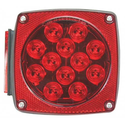 Uriah Products® UL840001 Square LED Stop/Turn/Tail Light, Red, 4-1/2"
