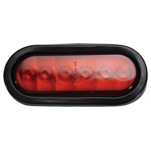Uriah Products® UL420201 Stop/Turn/Tail/Back-up Light with Rubber Grommet, 6-LED, Red