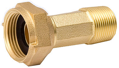 Mueller 105-784NL Water Meter Coupling, 0.75", Low Lead, Heavy Brass