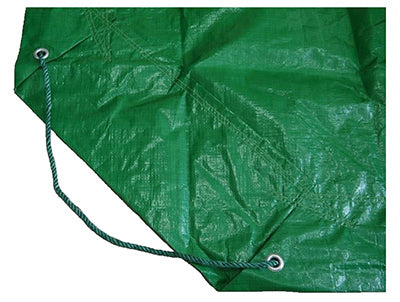 Master Tradesman YT0909 Yard Tarp for Hauling Leaves, 9' x 9', Green