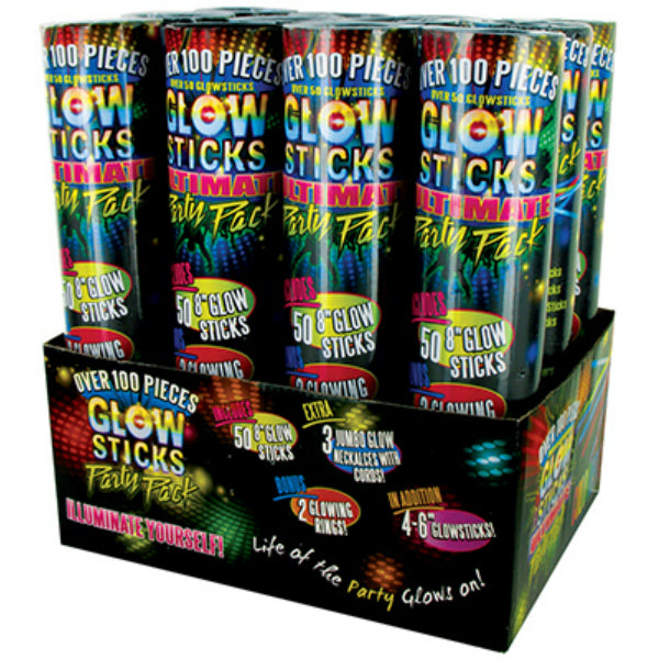 DM Merchandising ULT-GLO Ultimate Glow Stick, Over 100 Pieces