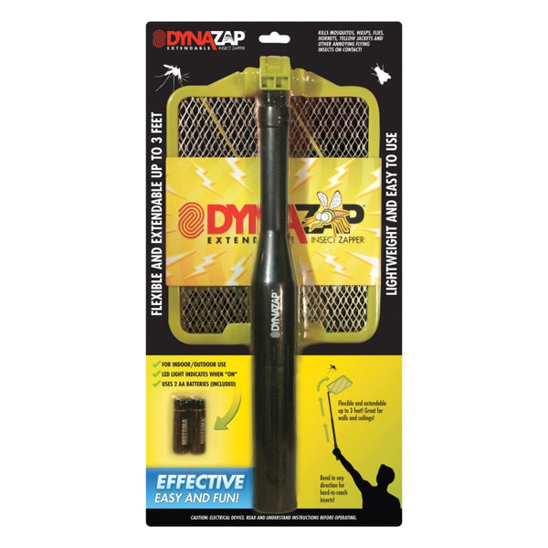 Dynazap DZ30100 Extendable Insect Zapper Racket, Extendable Up To 3'