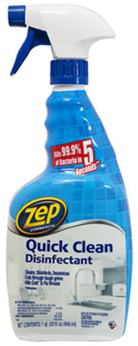 Zep Commercial ZUQCD32 All Purpose Quick Clean Disinfectant, 32 Oz