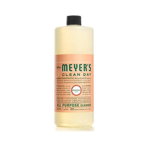 Mrs. Meyer's Clean Day 13440 Multi Surface Concentrated Cleaner, 32 Oz, Geranium