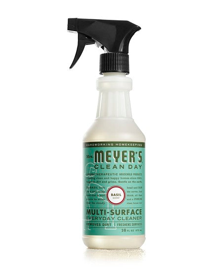 Mrs. Meyer's Clean Day 14441 Multi-Surface Everyday Cleaner, 16 Oz, Basil