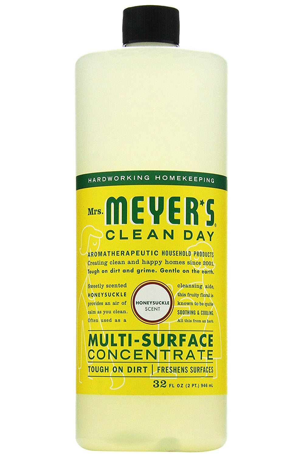 Mrs. Meyer's Clean Day® 17540 Multi-Surface Concentrate, Honeysuckle ...